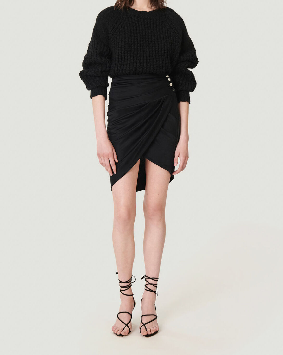STELAY TEXTURED CREW NECK KNIT SWEATER image number null